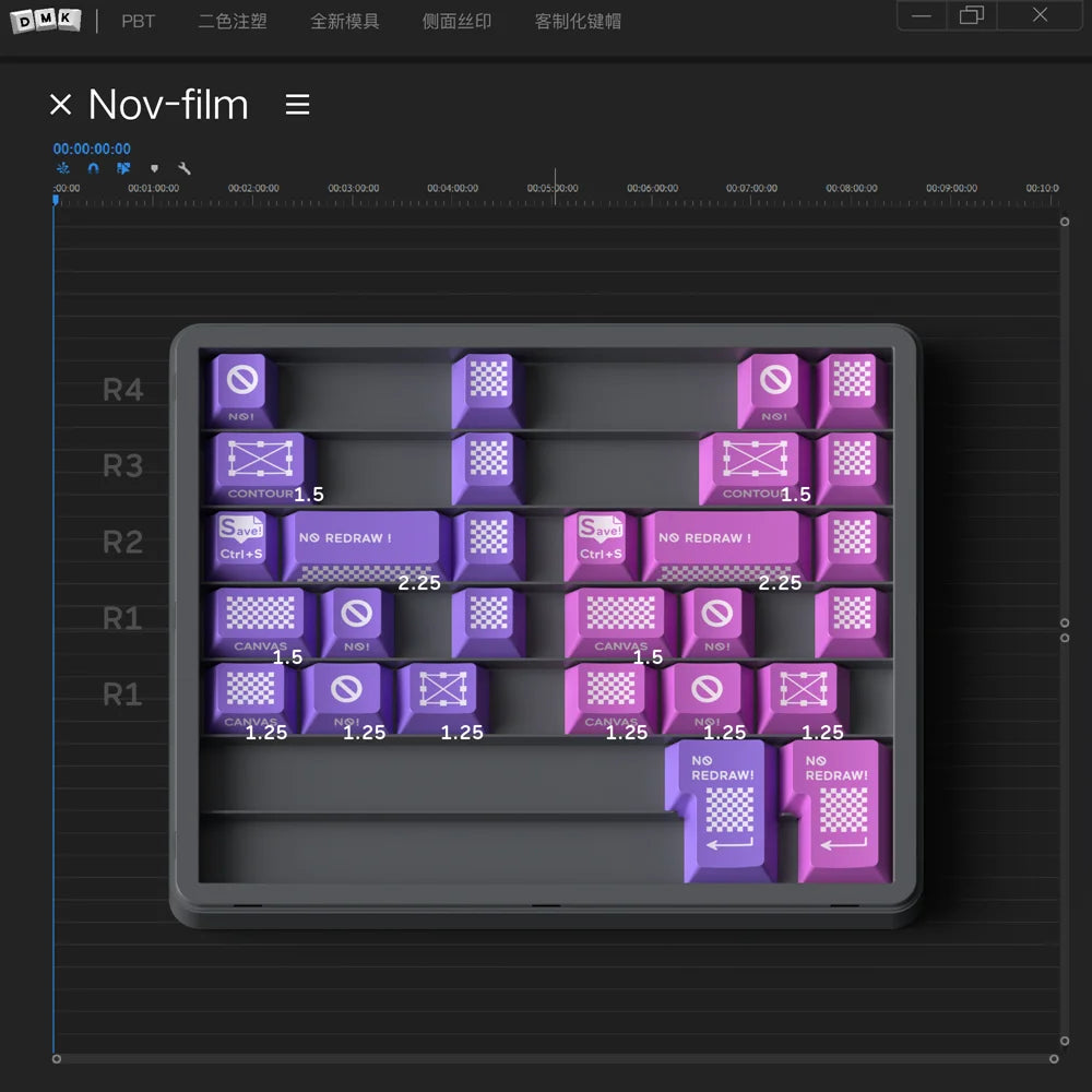 Domikey Productivity Keycap Set
