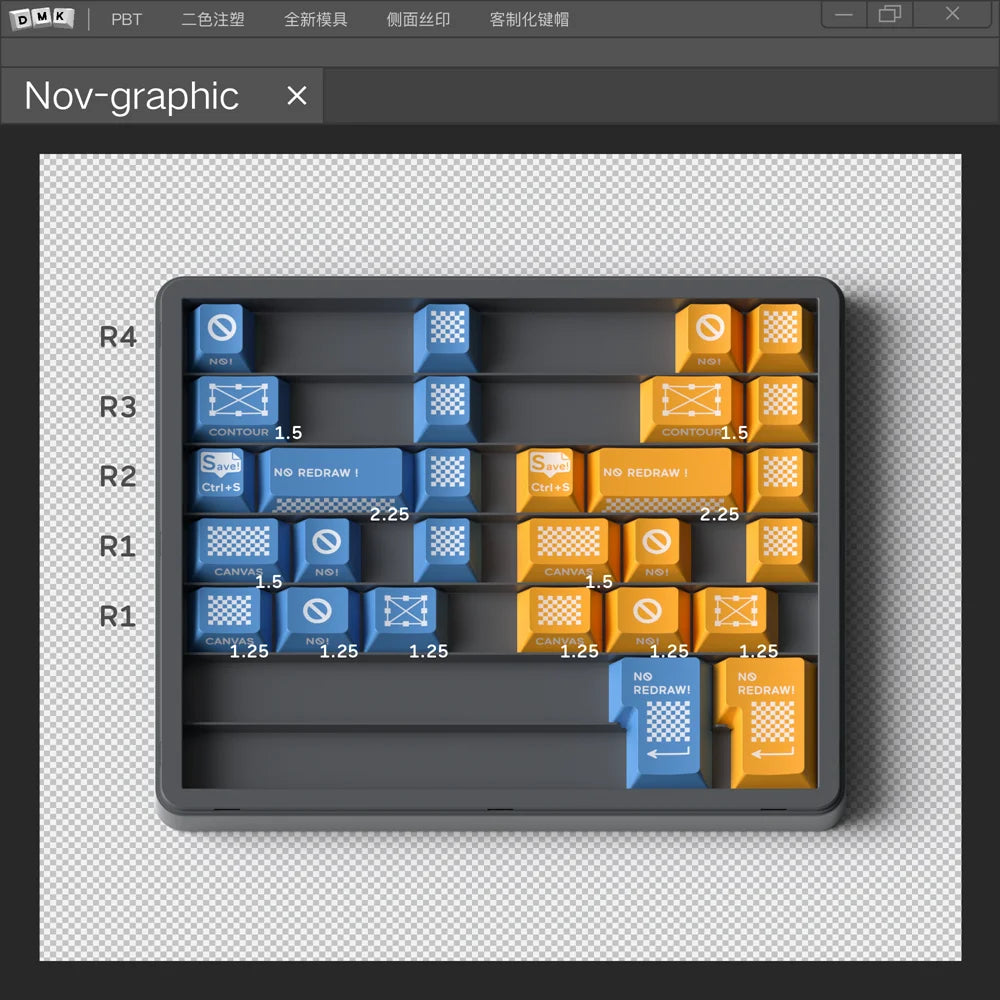 Domikey Productivity Keycap Set