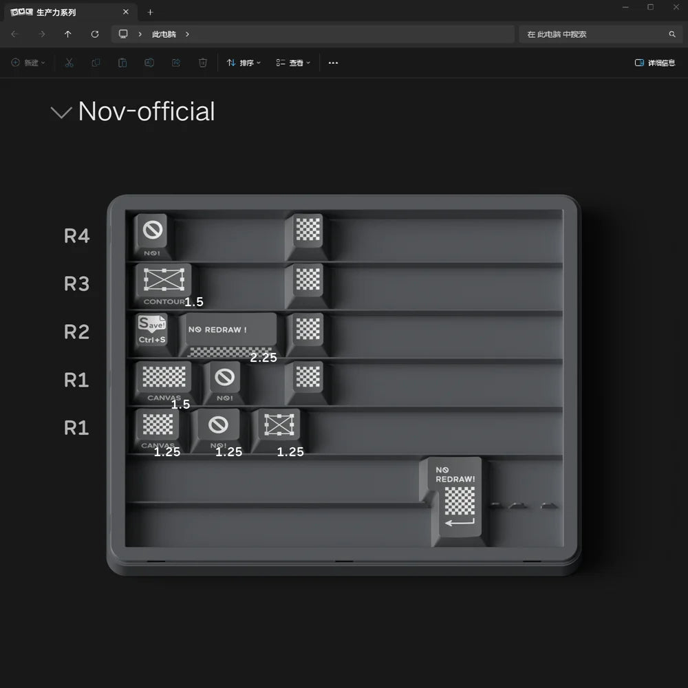 Domikey Productivity Keycap Set